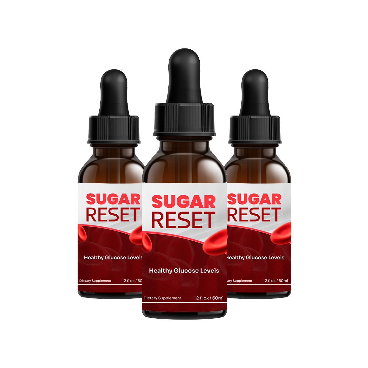 Sugar Reset blood-sugar support drops, three-bottle pack